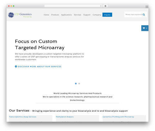 BIO Microarray v1 WordPress theme - bio-microarray.org