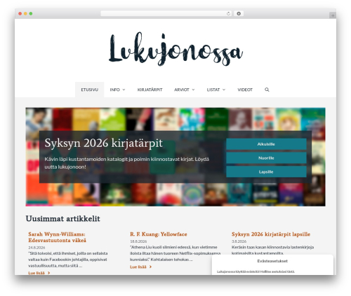 GeneratePress WordPress theme design - lukujonossa.fi