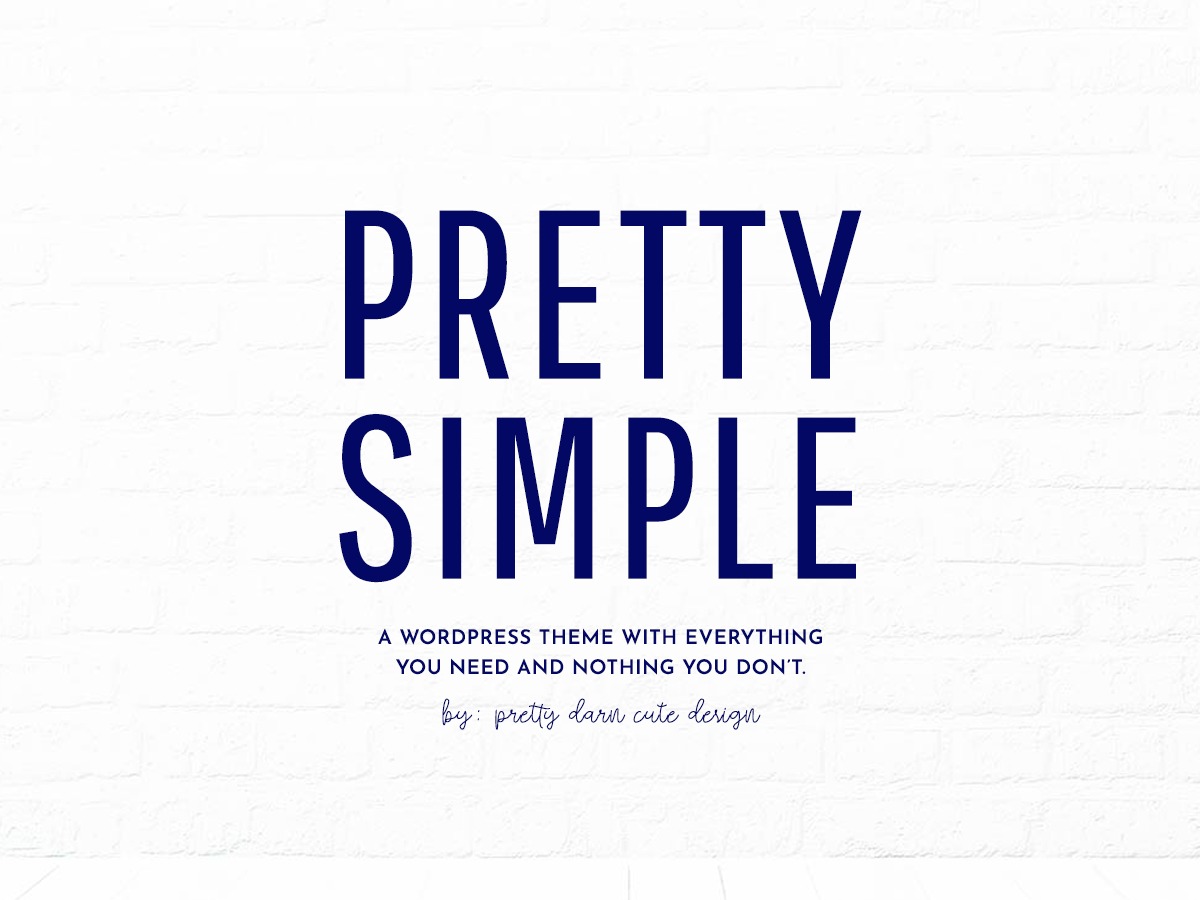 Pretty Simple WordPress theme by Lindsey Riel