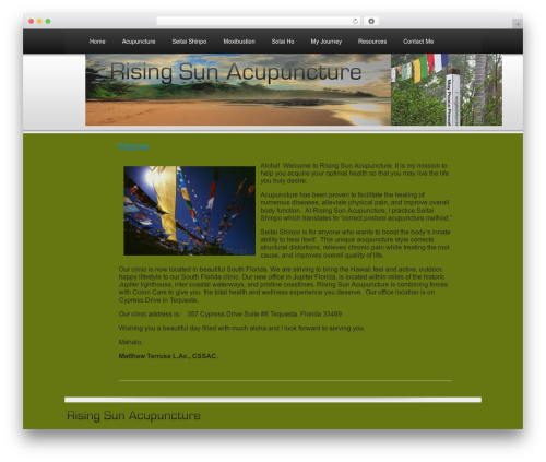 Tranquility WordPress theme design - acupuncturewithaloha.com Tranquility WordPress theme design - acupuncturewithaloha.com