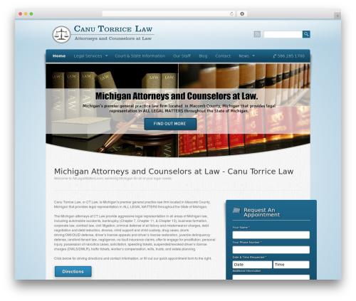 Wellness WordPress theme - alllegalmatters.com