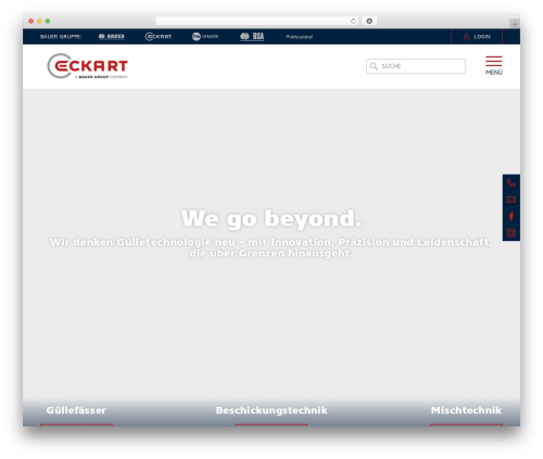 Bauer Group WordPress theme - www.eckart-de.com
