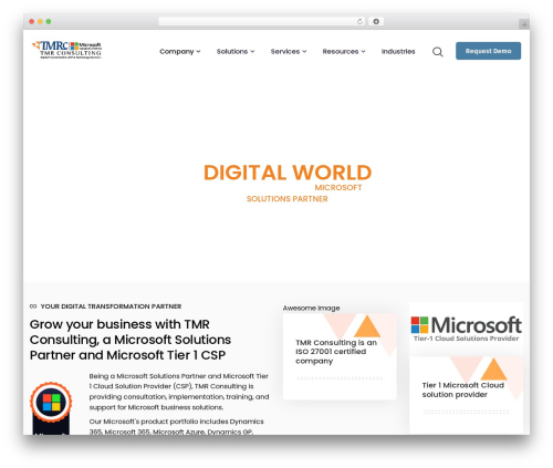 Envolve theme WordPress - tmrconsult.com