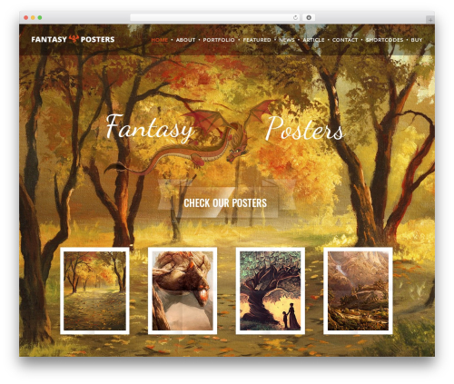 Fantasyposters - Wordpress Theme WordPress theme - fantasyposters.premiumcoding.com