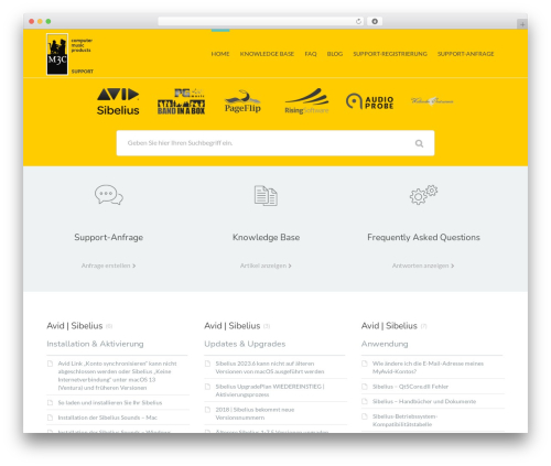 Flatbase WordPress theme - support.m3c.de