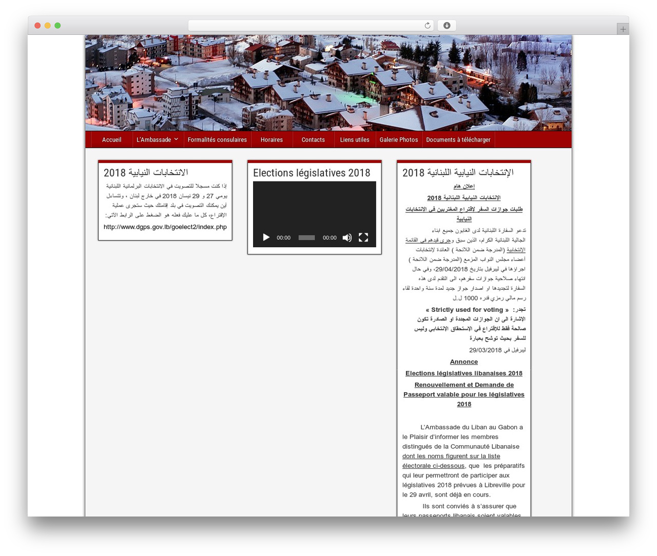 Frontier theme WordPress - amblibgabon.org