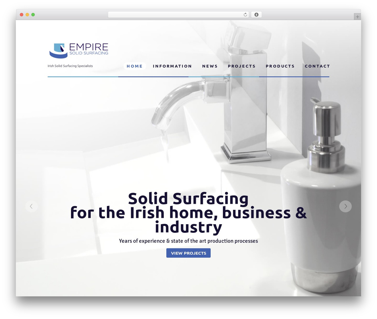 Jad theme WordPress - empiresolidsurfacing.ie