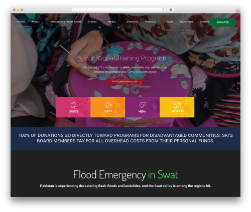 Profund theme WordPress - swatreliefinitiative.org