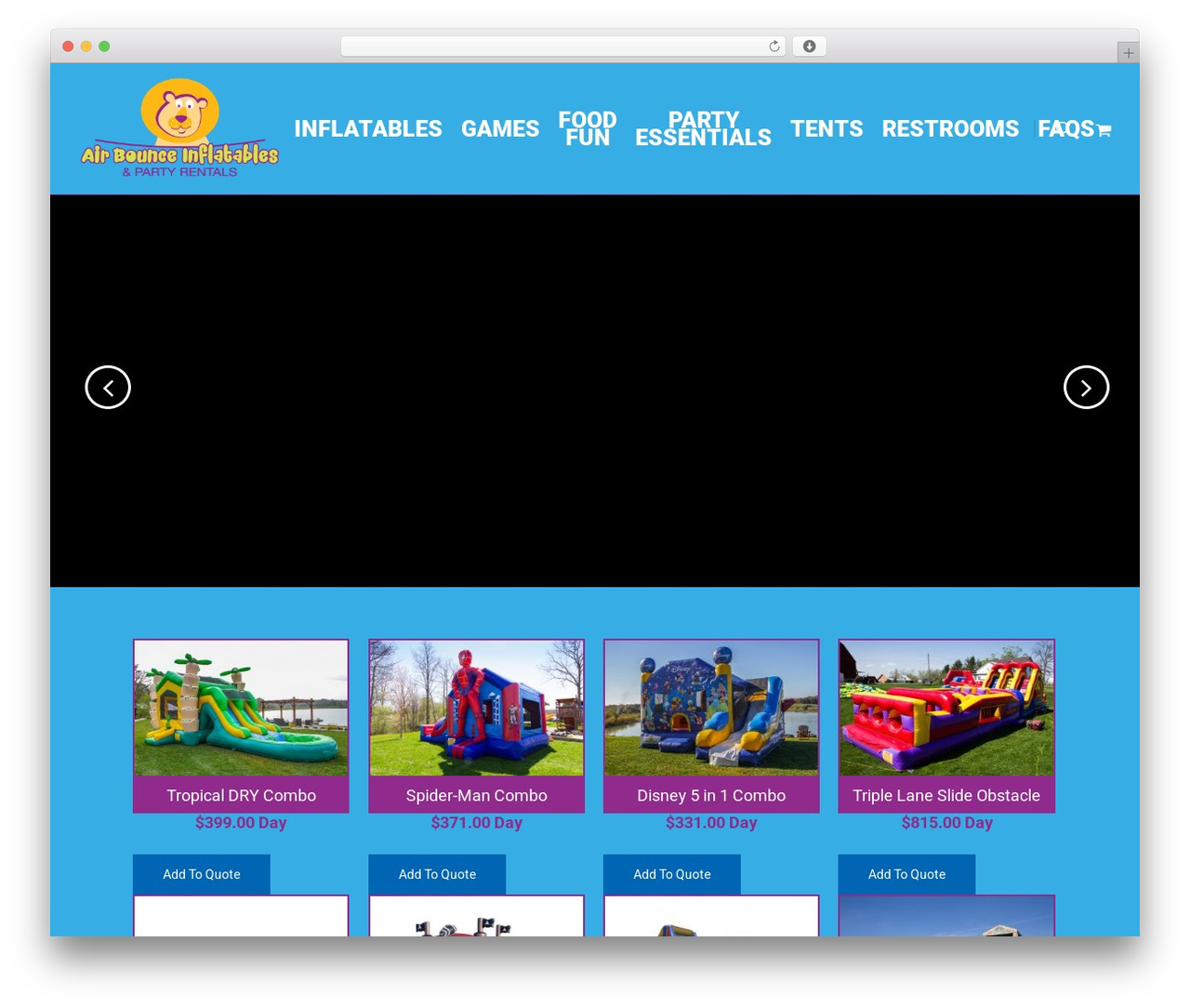 Salient WordPress theme - airbounceinflatable.com Salient WordPress theme - airbounceinflatable.com