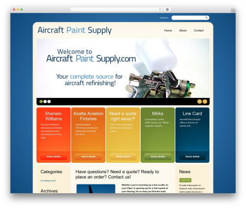 Theme WordPress WordPress Theme 1275 - aircraftpaintsupply.biz