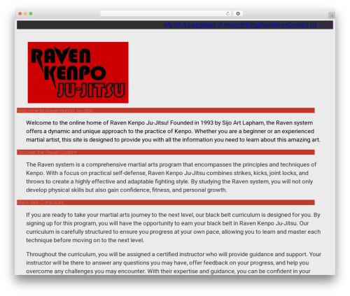 Theme WordPress Flat Blocks - ravenkenpo.com