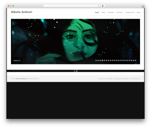 Uber WordPress theme - albertoantinori.net