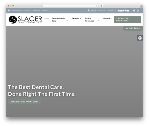 WordPress theme Parent Theme - thecookevilledentist.com