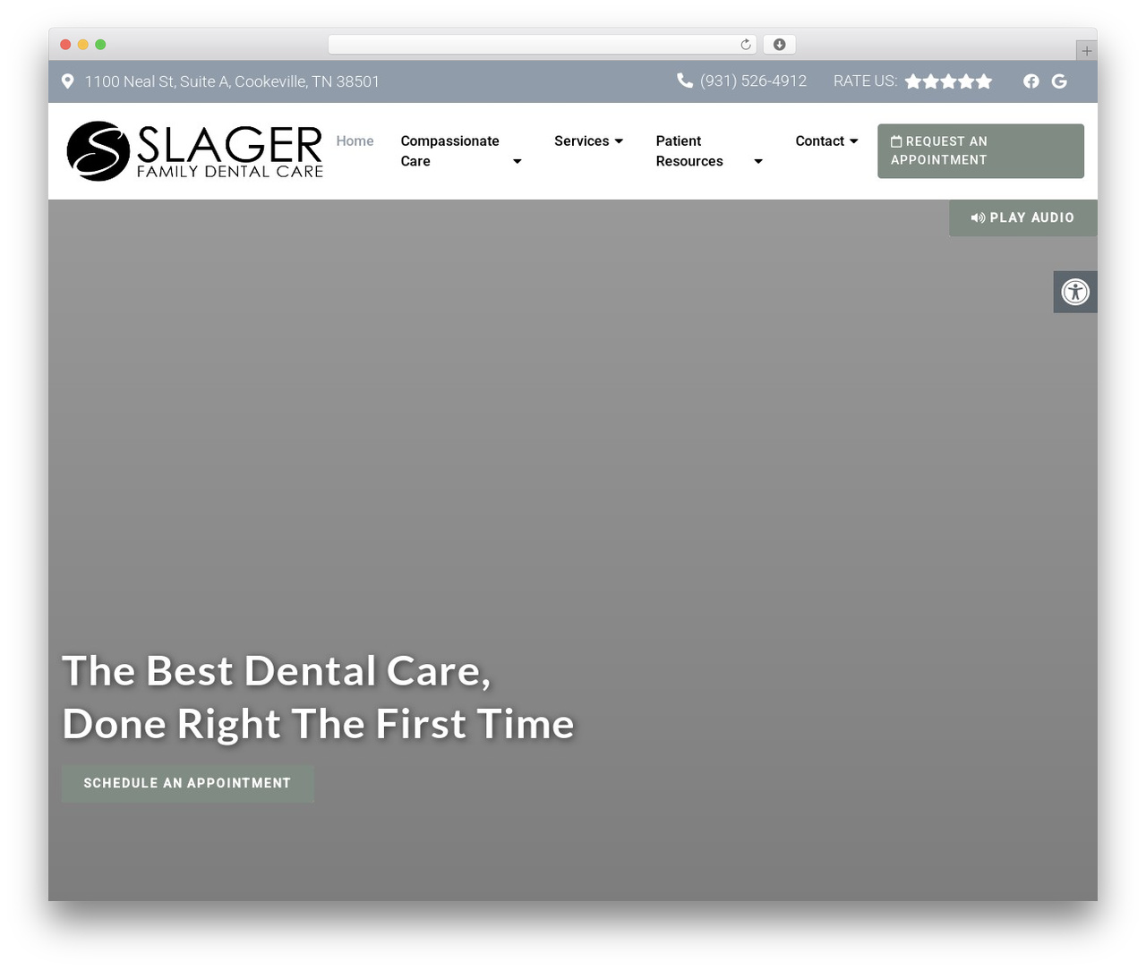 WordPress theme Classy - Child - thecookevilledentist.com