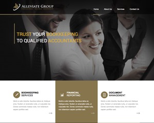 WordPress theme Alleviate Group by Perth Web Design