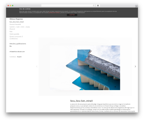 WordPress website theme Touchfolio - ainhoa-akutain.com
