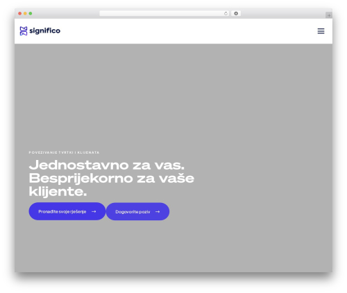 WP theme EA93 Wordpress Webpack Theme - significo.hr