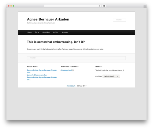 aba theme WordPress - agnes-bernauer-arkaden.de
