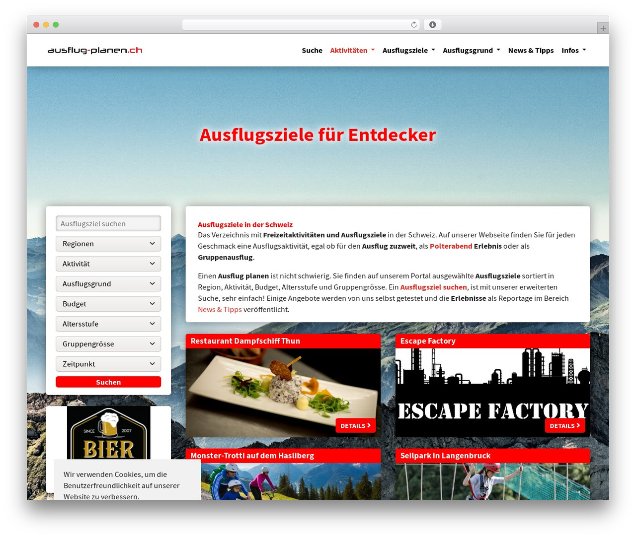 agenturTHEME WordPress theme design - ausflug-planen.ch agenturTHEME WordPress theme design - ausflug-planen.ch