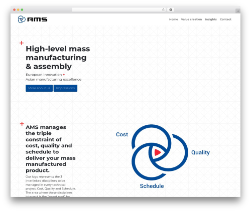 AMS WordPress theme - ams-site.com