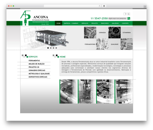 Ancona WordPress theme - anconaferramentaria.com.br