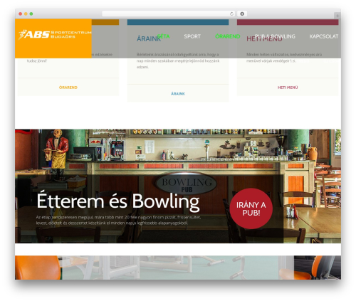cherry theme WordPress - abs-sport.hu