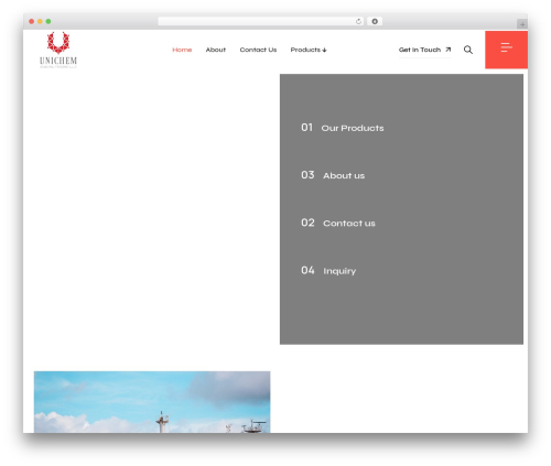 constim WordPress theme design - unichemtrading.com