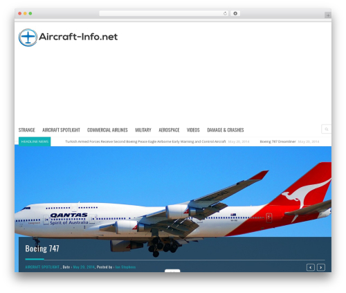 Ponzi Theme WordPress theme - aircraft-info.net