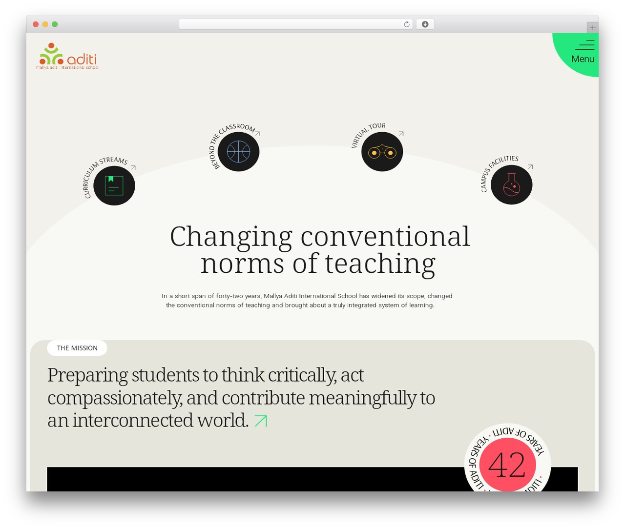Theme WordPress Responsive - aditi.edu.in