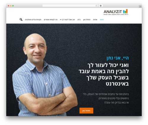WordPress theme Analyzit - analyzit.co.il