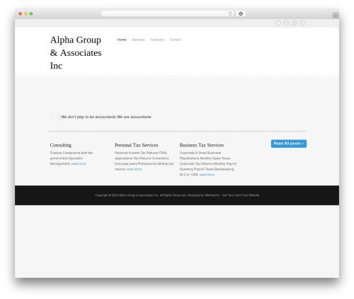 WordPress theme vFlex Responsive theme - alpha-grpassoc.com