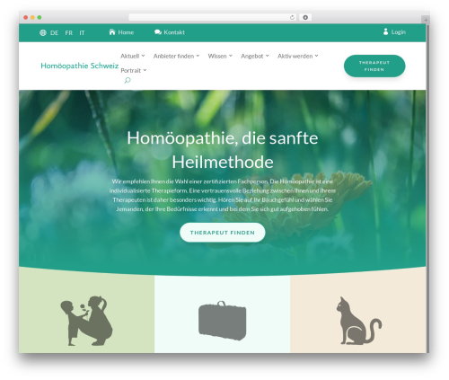 WordPress theme Divi - homoeopathie-schweiz.org