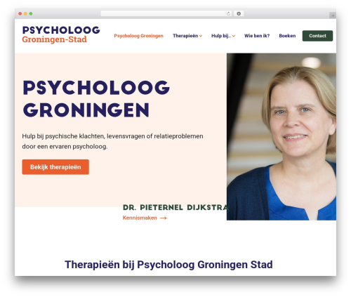 WordPress theme Website - psycholooggroningenstad.nl