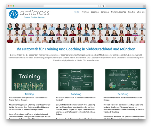 WordPress website theme Celestial - acticross.de