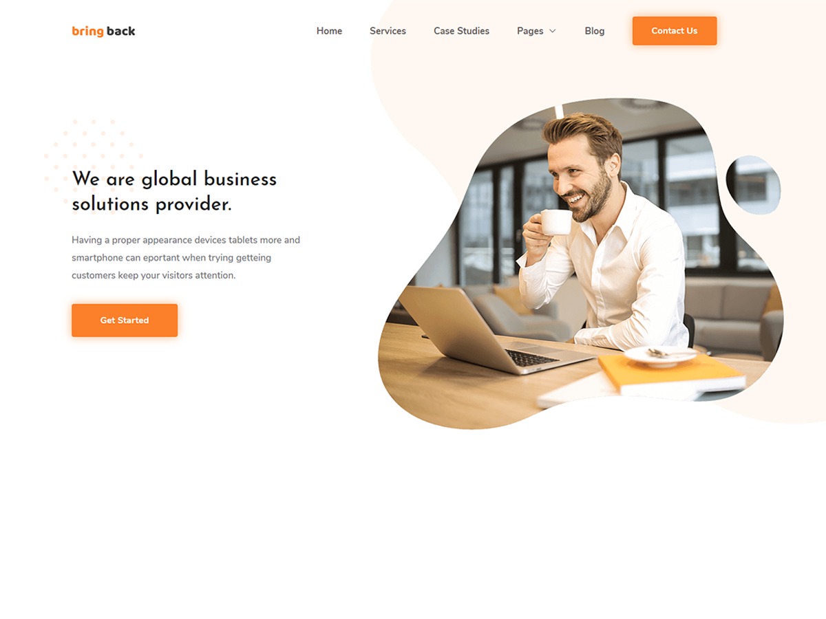 bring back WordPress template for business
