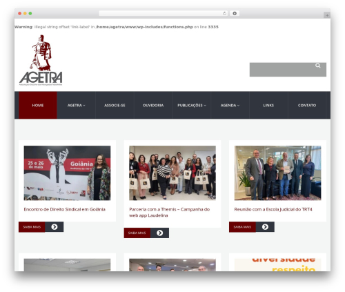 Cherry Framework best WordPress theme - agetra.adv.br