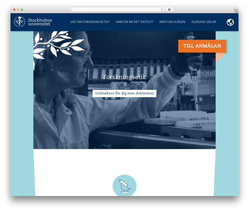 Ethics theme WordPress - forskningsetik.se