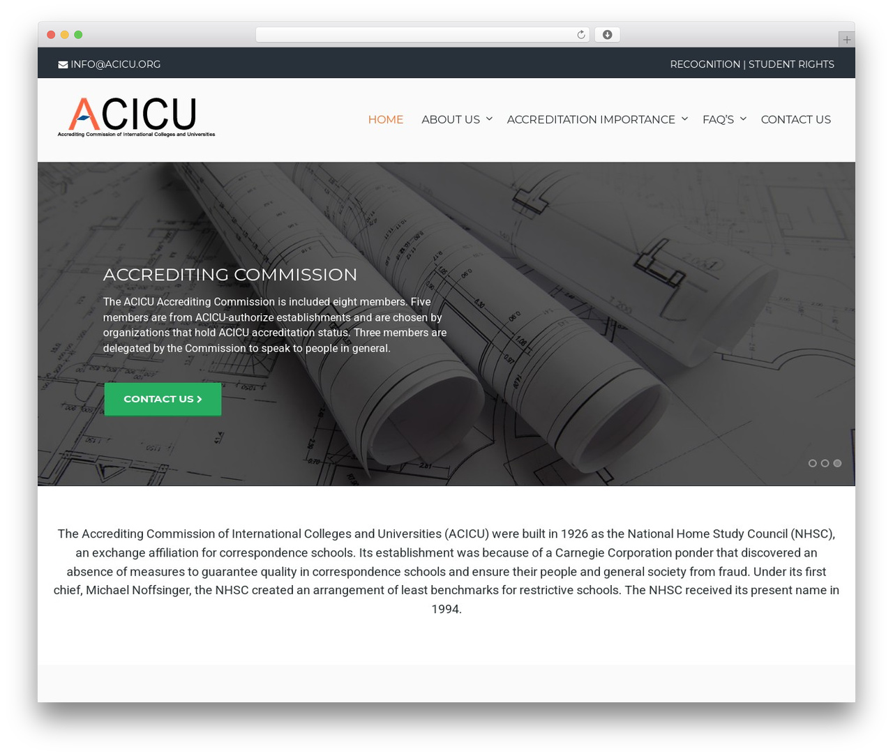 Theme WordPress Bricky - acicu.org