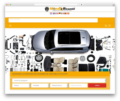Theme WordPress Mobimax - mondo-ricambi.it