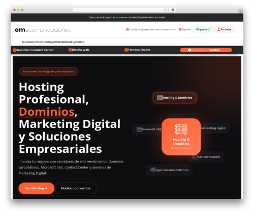 Turnkey Storefront WordPress store theme - emcomunicaciones.com