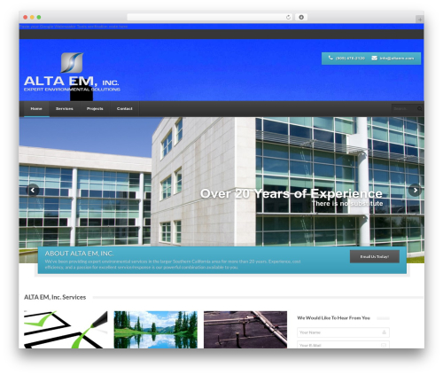 Verendus WordPress theme - altaem.com
