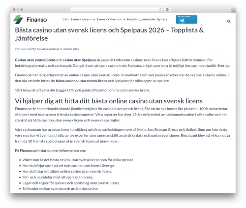 Massive stock widgets WordPress plugin - finanso.se