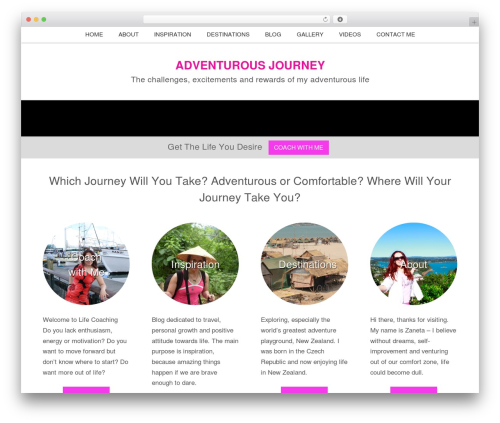 WordPress theme Nectar - adventurousjourney.com