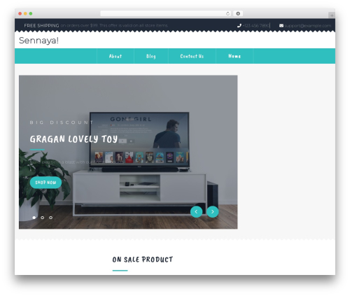 WP theme The Storefront Woocommerce - sennaya.com