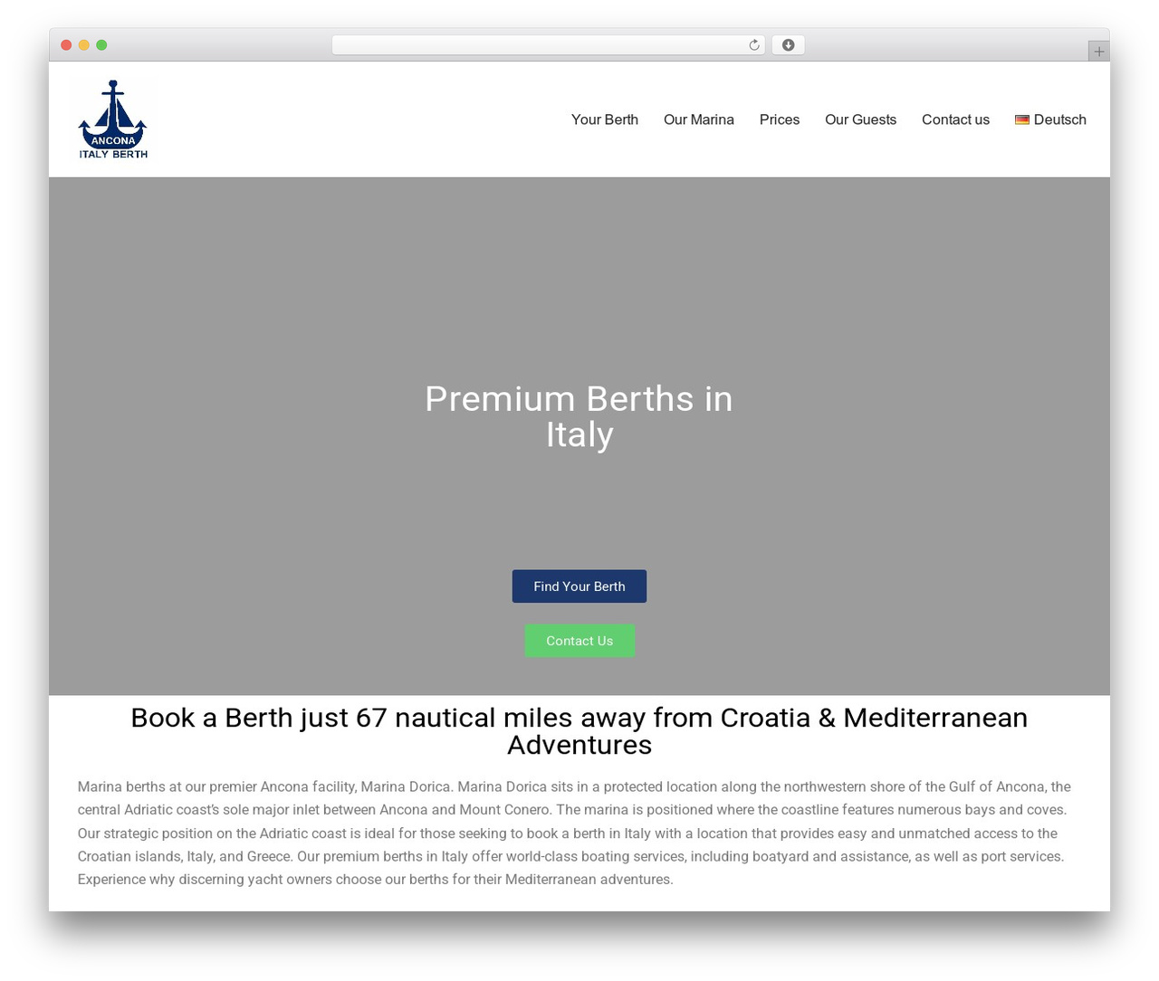 Neve theme WordPress - ancona-italy-berth.com