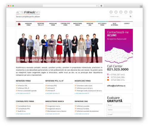 ActeFirma WordPress theme - actefirma.ro