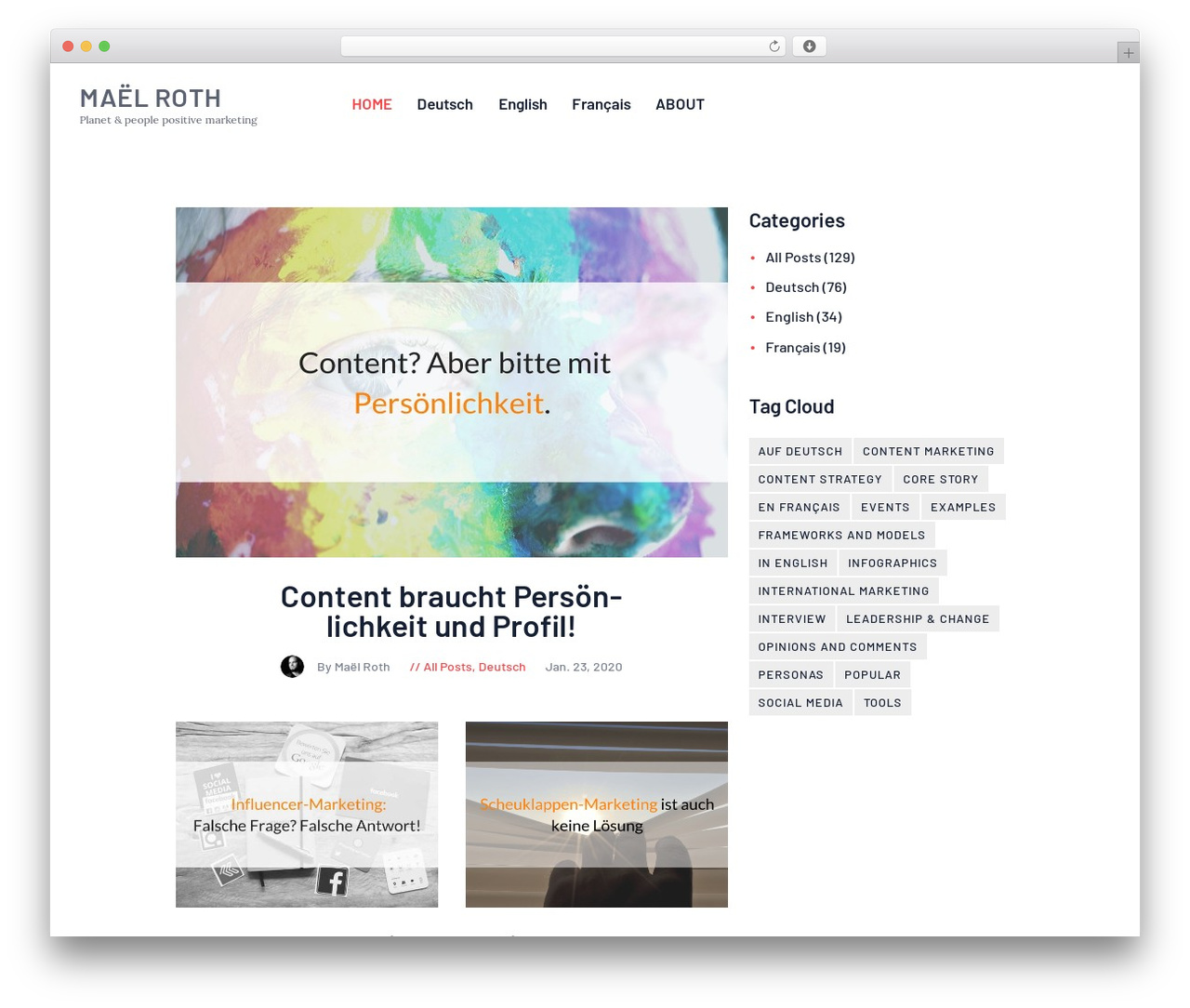 GutenType WordPress theme - maelroth.com