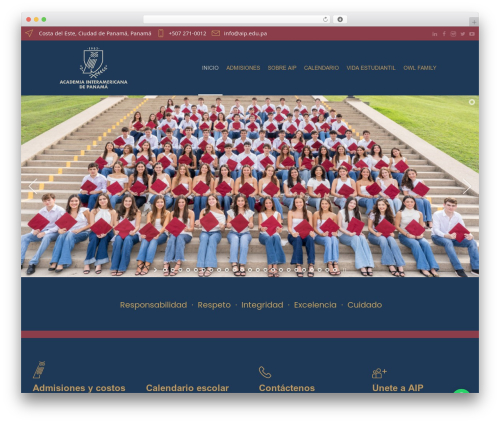 Language School WordPress theme - aip.edu.pa