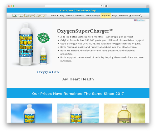 picostrap5 best WordPress theme - oxygensupercharger.com