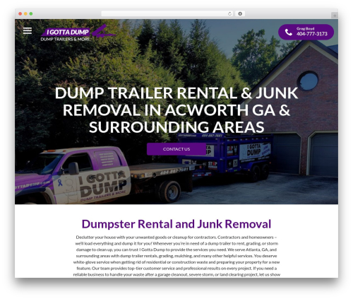 Reach Local WordPress theme - igottadump.com
